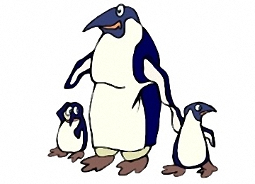 Pinguin Ausmalbild Kostenlos